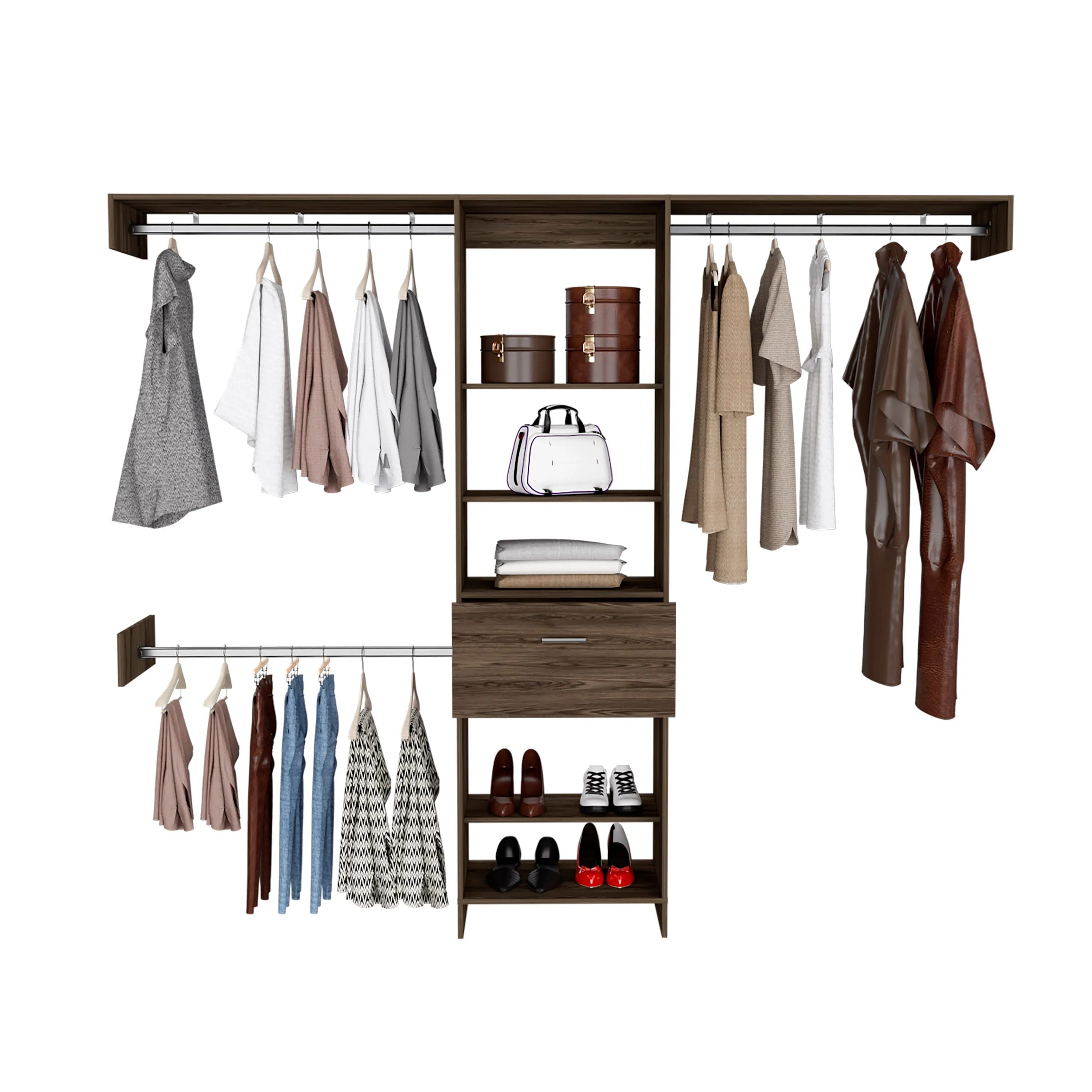 250 Closet System British | Dark Walnut