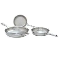 3- Piece Frying Pan Set by 360 Cookware Made in USA