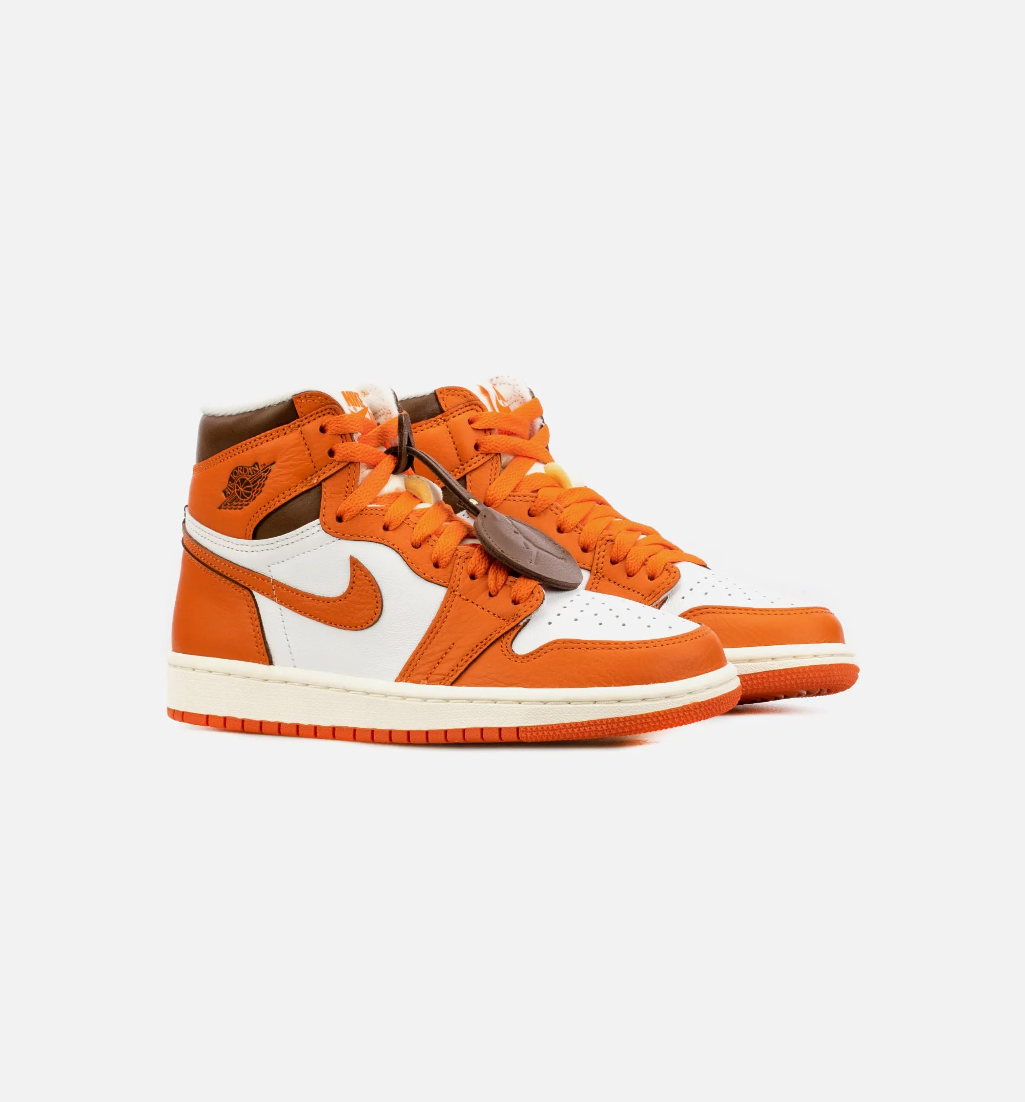 Air Jordan 1 High OG Starfish Womens Lifestyle Shoe - Orange/White