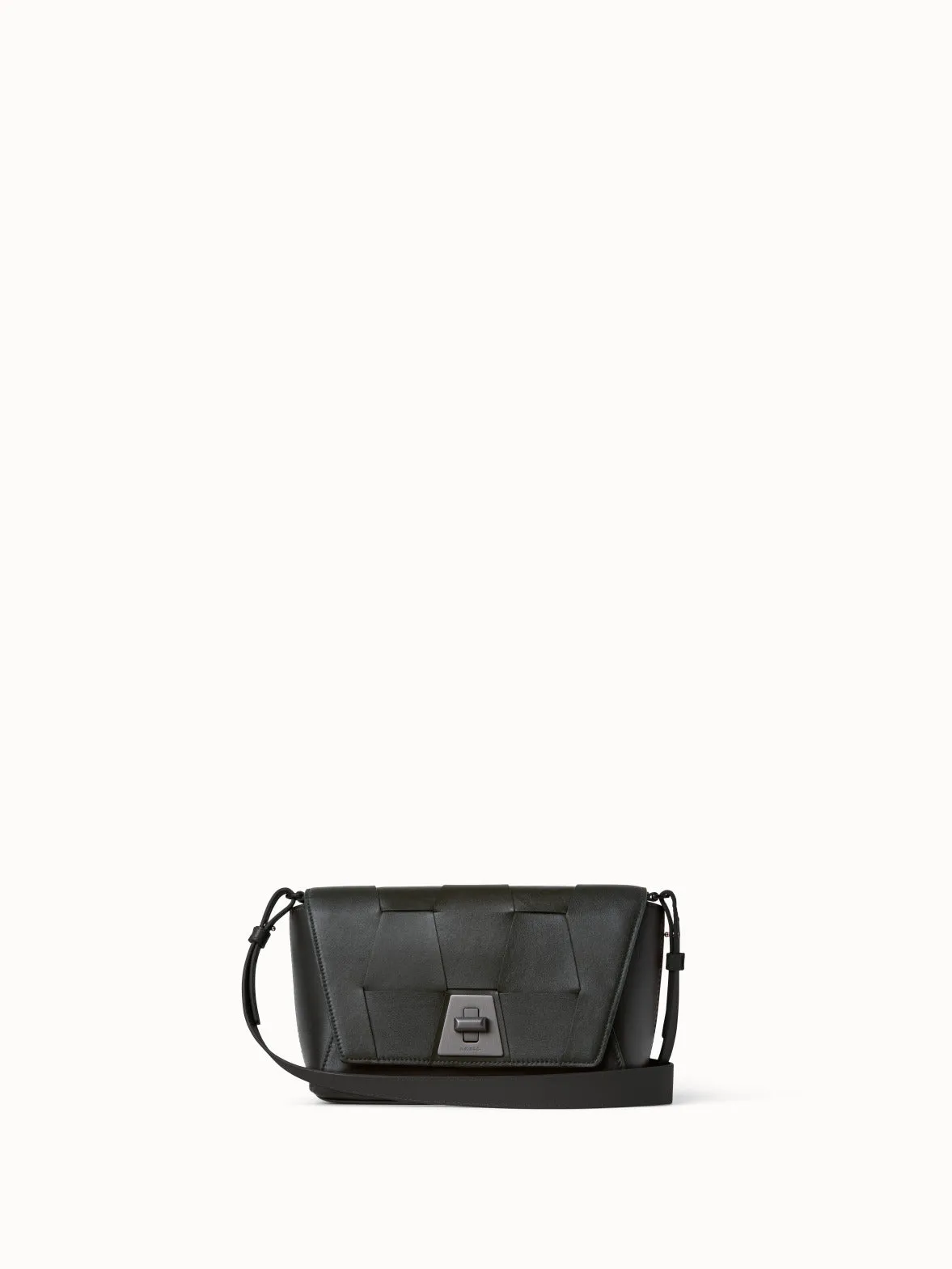 Anouk Day Bag aus geflochtenen Ledertrapezen