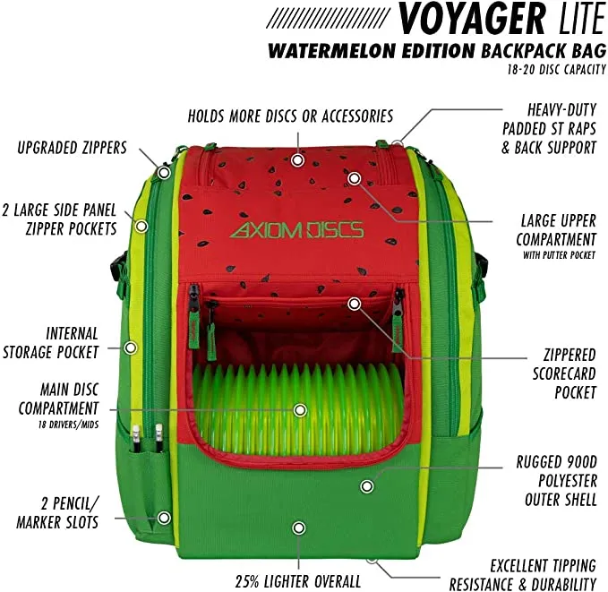 Axiom Voyager Lite Disc Golf Backpack Bag