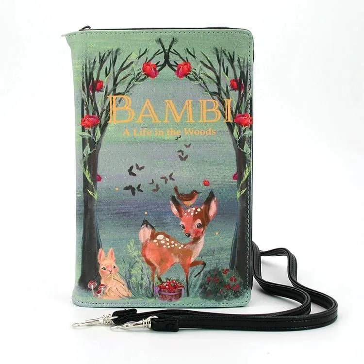 Bambi Book Clutch Bag In Vinyl