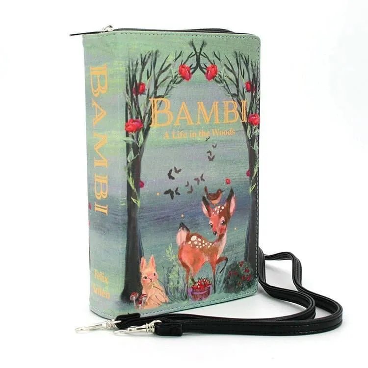 Bambi Book Clutch Bag In Vinyl