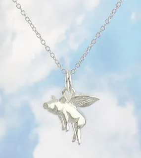 Believe Flying Pig Pendant