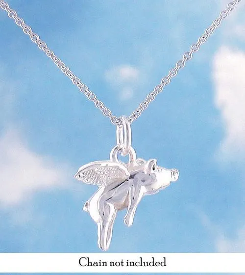 Believe Flying Pig Pendant