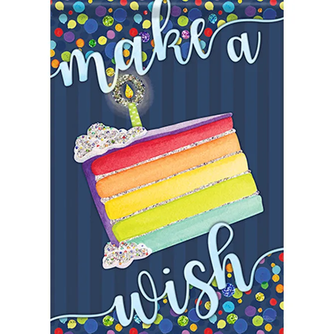 Birthday Wishes Garden Flag