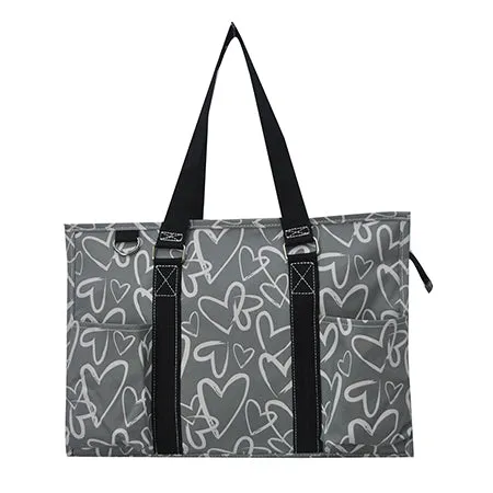 Blooming with Love NGIL Zippered Caddy Organizer Tote Bag