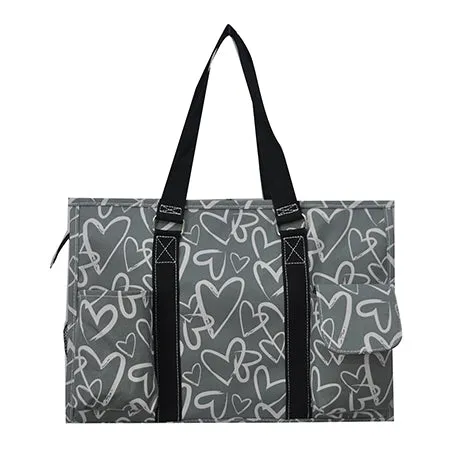 Blooming with Love NGIL Zippered Caddy Organizer Tote Bag