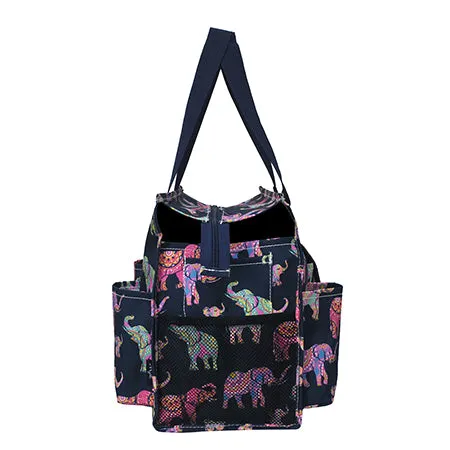 Bohemian Elephant NGIL Zippered Caddy Organizer Tote Bag