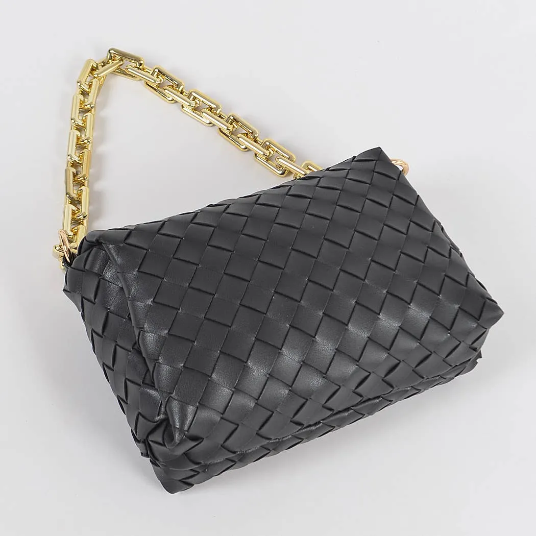 Braided Leather Clutch