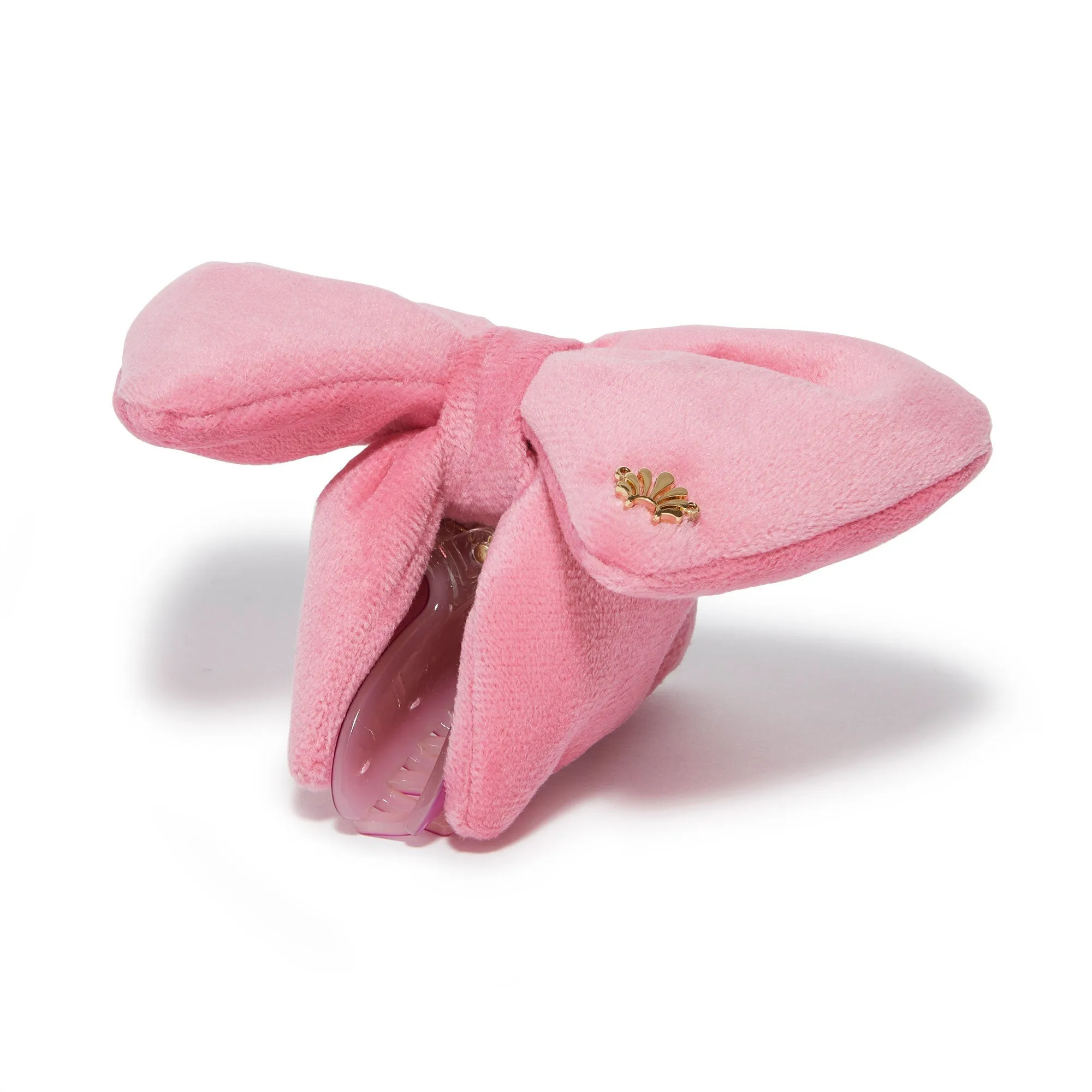 BUBBLEGUM VELVET SIMONE BOW CLIP