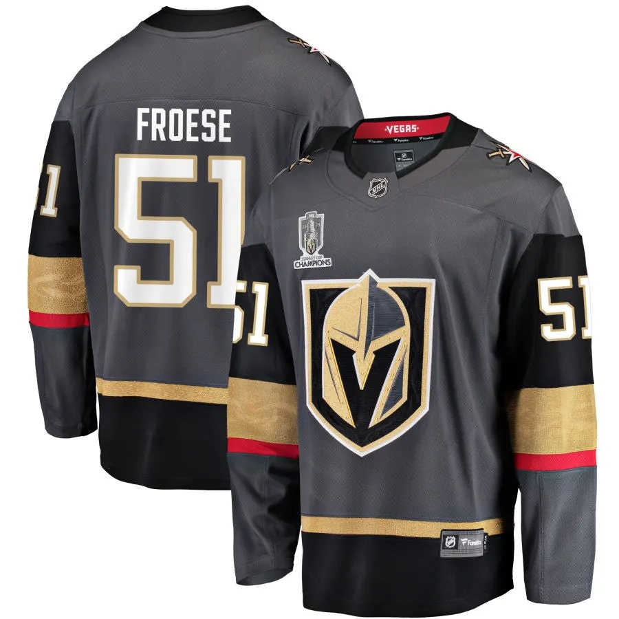 Byron Froese  Vegas Golden Knights Fanatics Branded 2023 Stanley Cup Champions Alternate Breakaway Jersey - Black