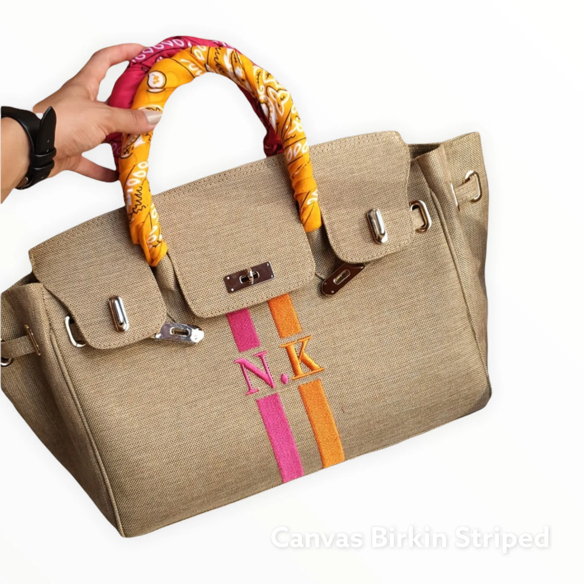 Canvas Birkin Stripe