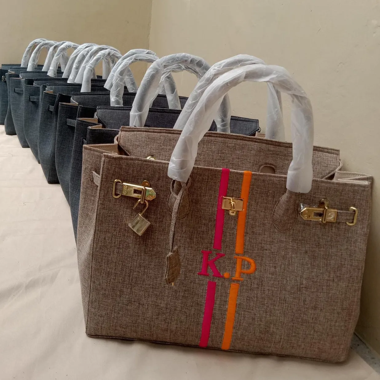 Canvas Birkin Stripe