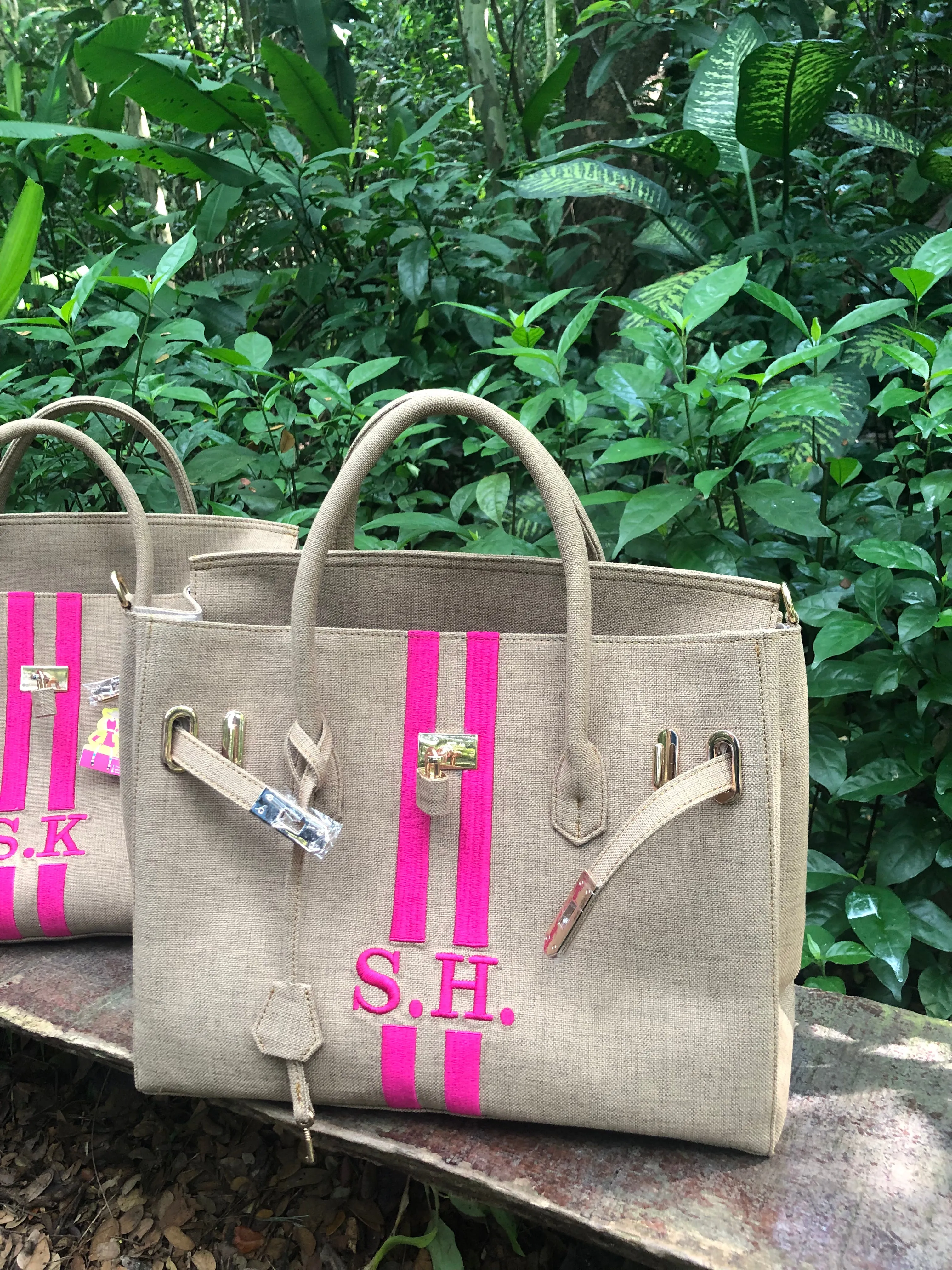 Canvas Birkin Stripe