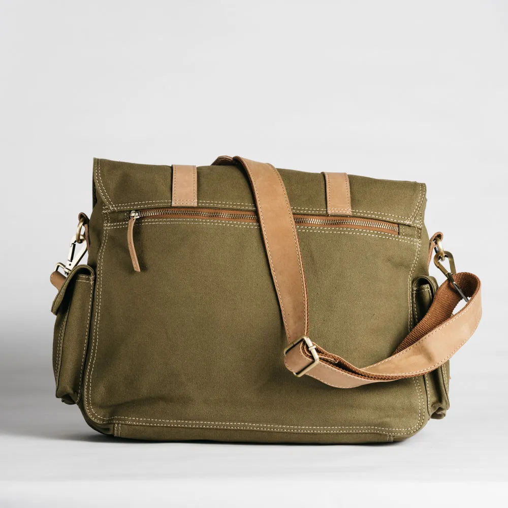 Canvas Crossbody Satchel