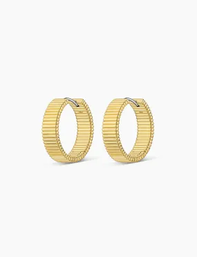 Catalina Hoops, Gold Plated