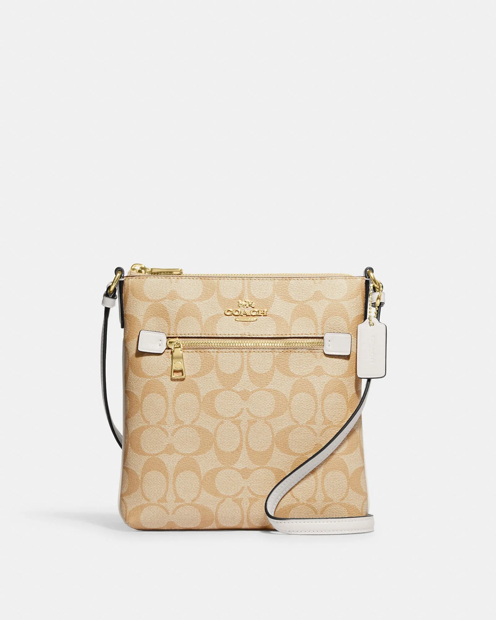 Coach Mini Rowan File Bag In Signature Canvas