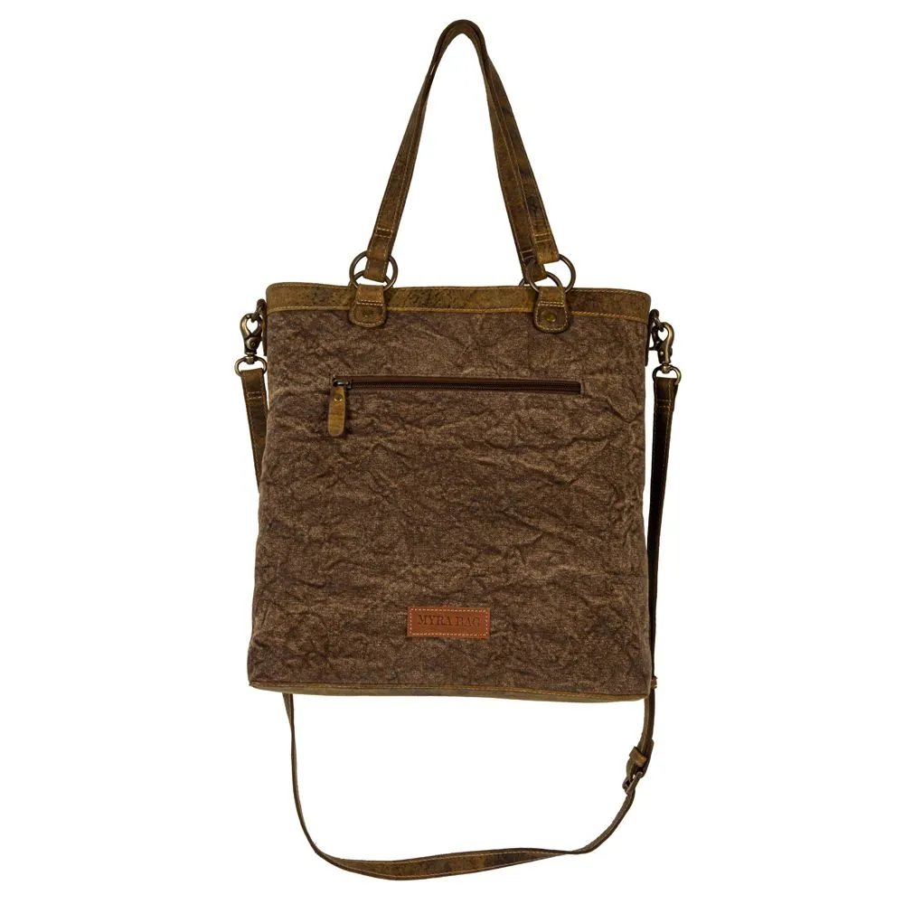 Cube Mesa Pouched Canvas Hair On Bag