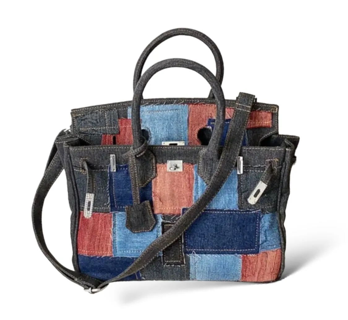 Denim Patch Birkin Bag