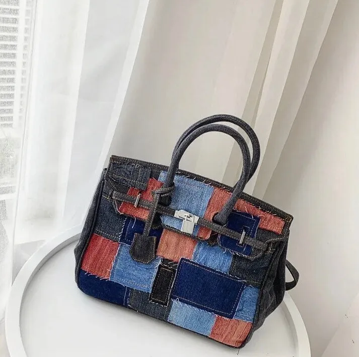 Denim Patch Birkin Bag