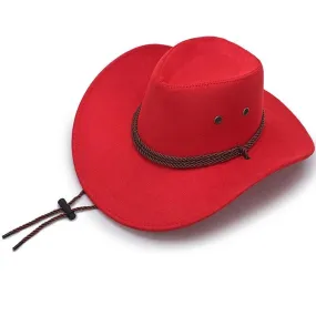 Diamond-shaped Rodeo Cowboy Hat with Adjustable Strap