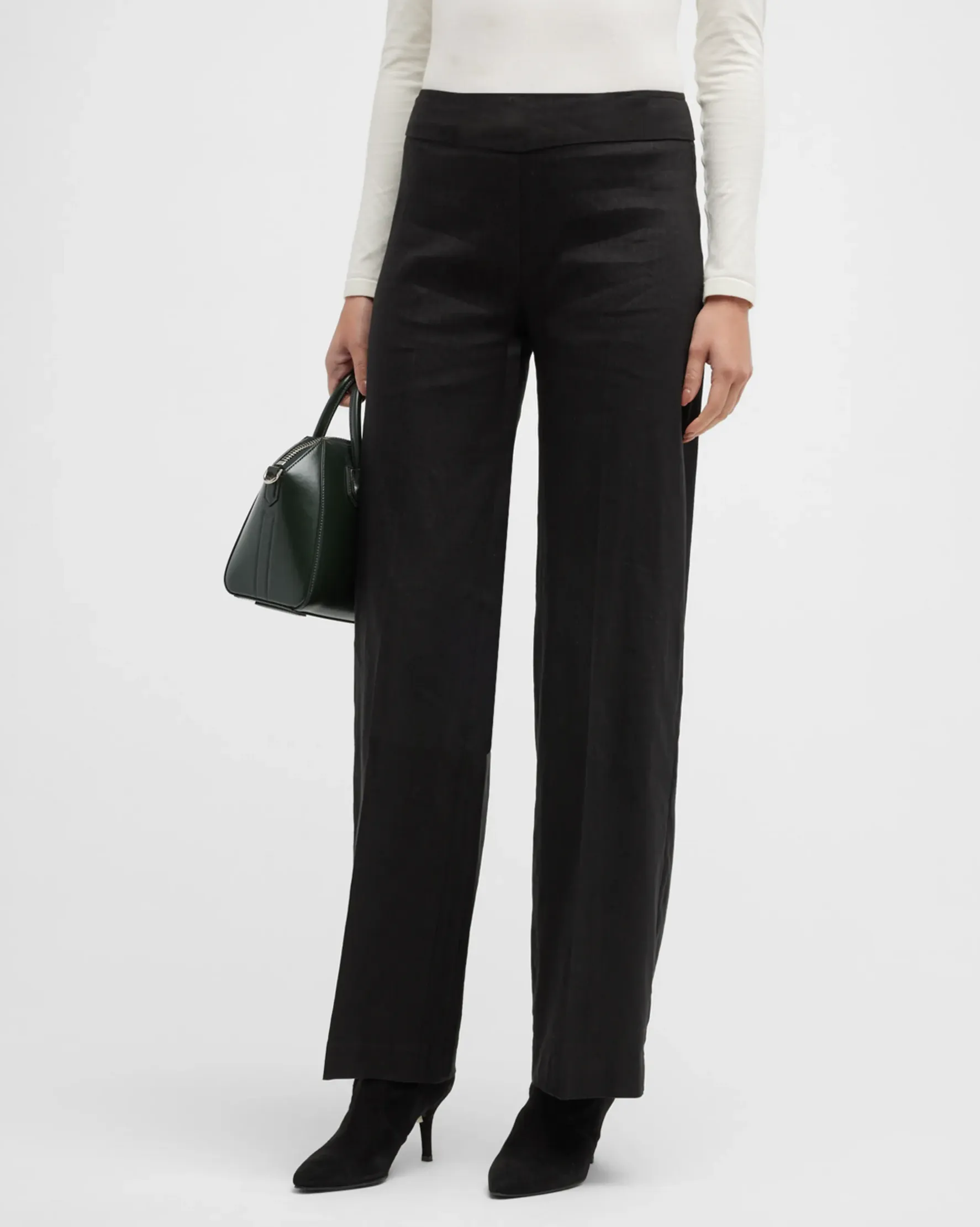 F1159b Avenue Montaigne Linen Pant