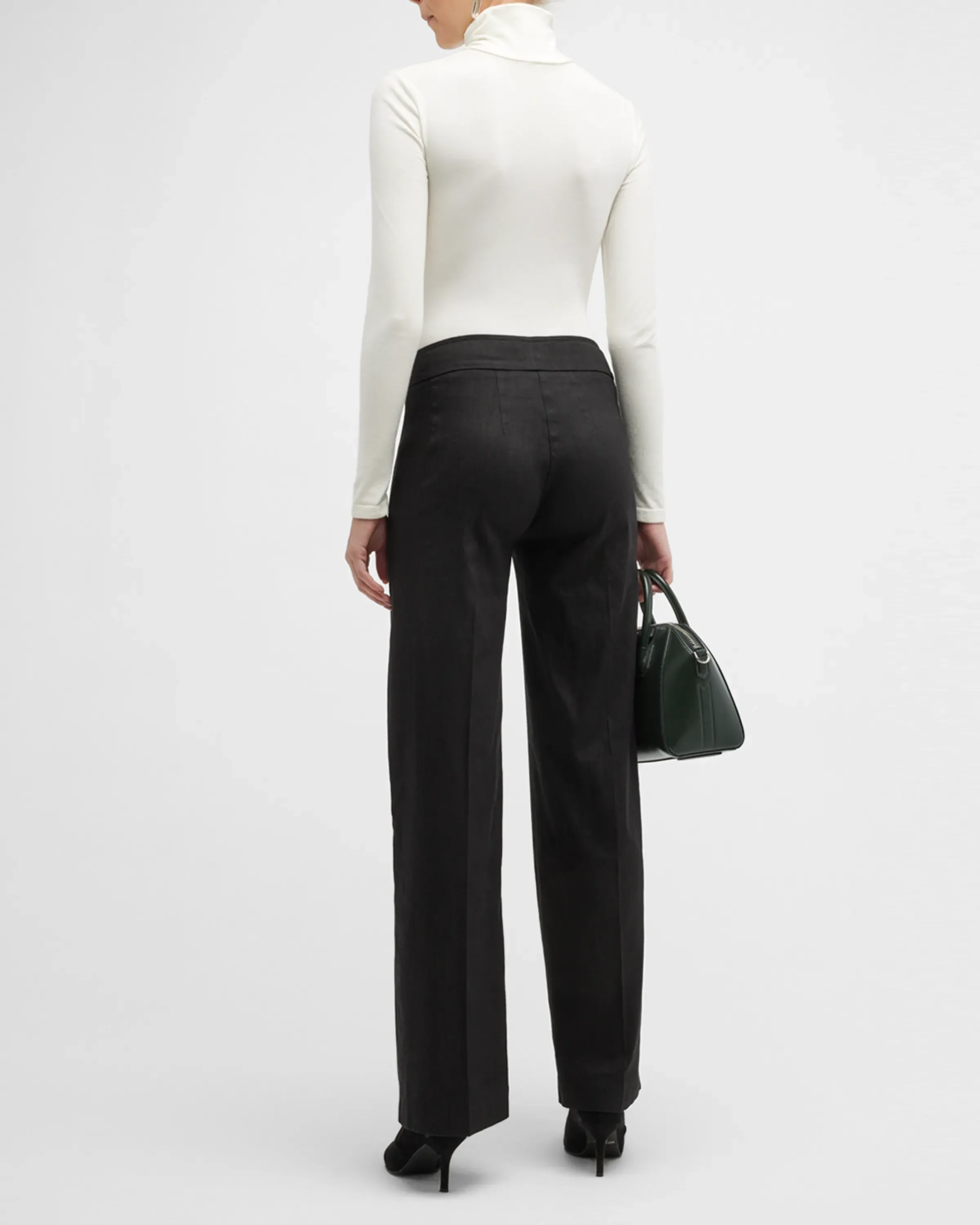 F1159b Avenue Montaigne Linen Pant