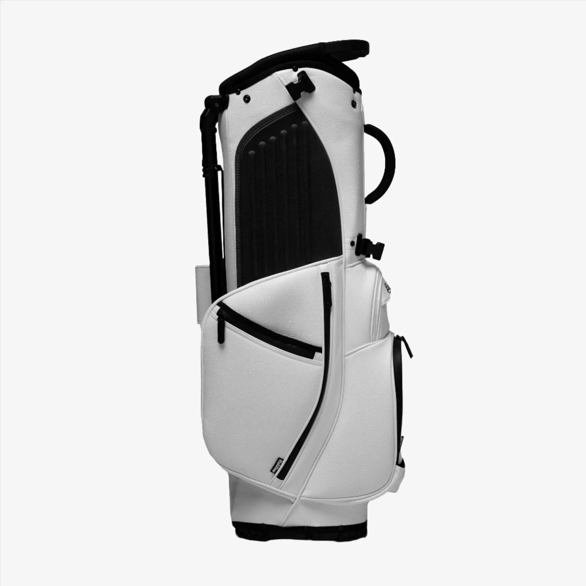 Fairway Leather Golf Stand Bag - White