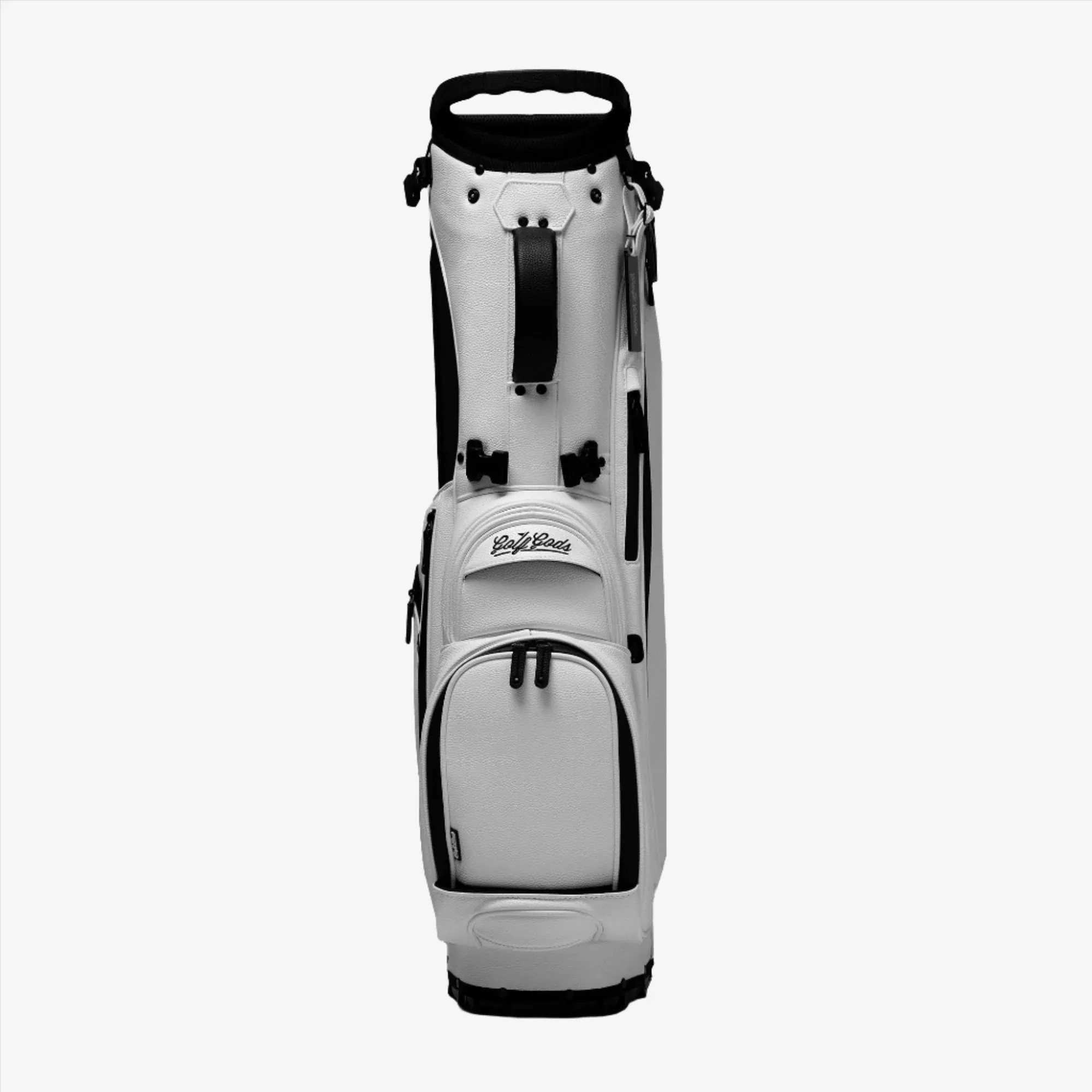 Fairway Leather Golf Stand Bag - White