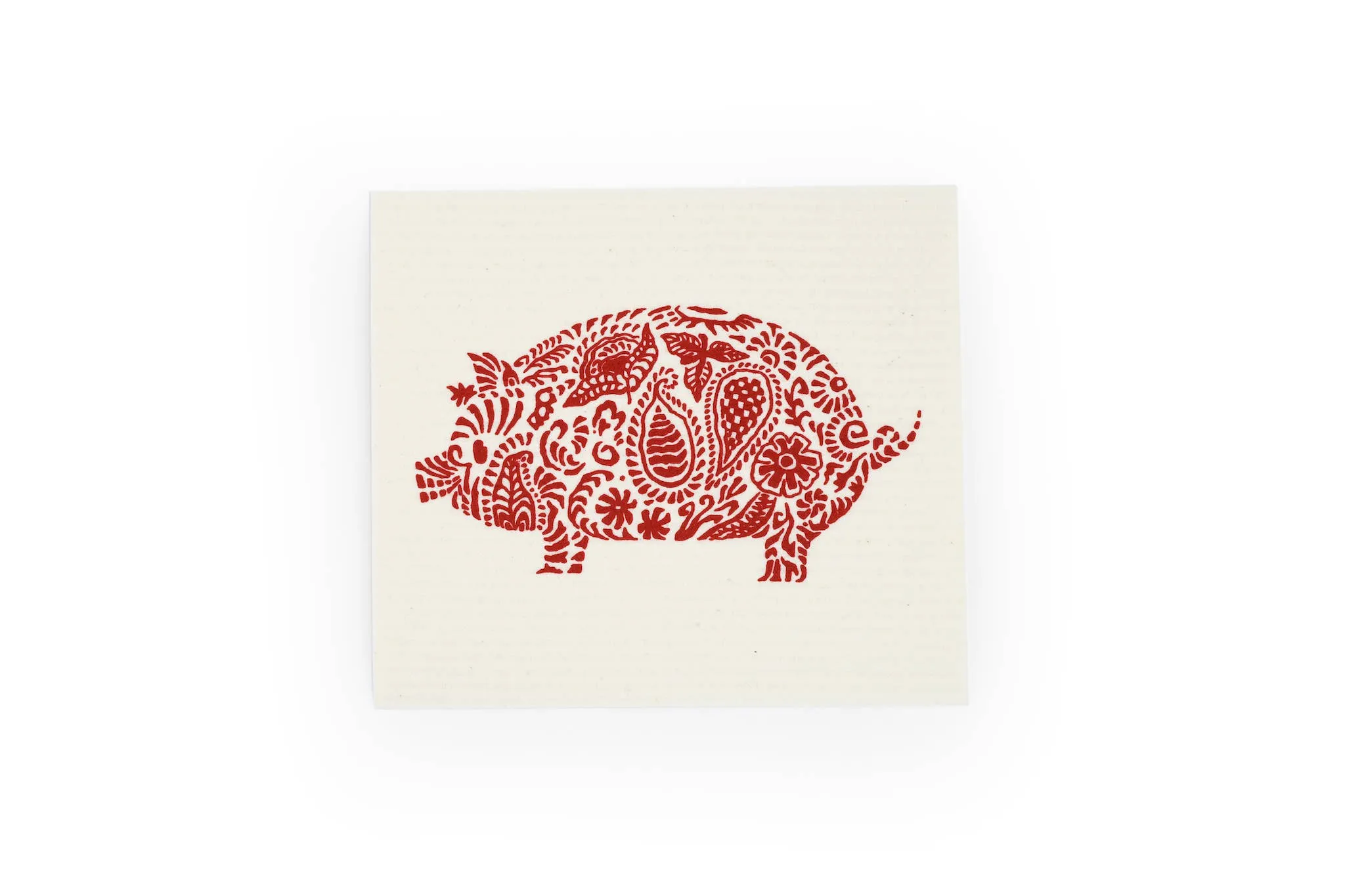 festive pig swedish cloth