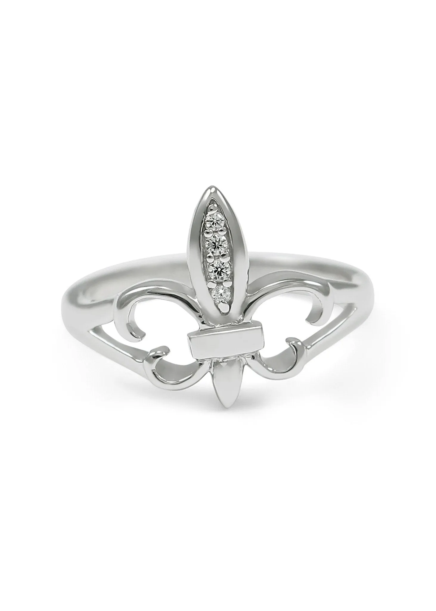 Fleur De Lis Sterling Silver Ring