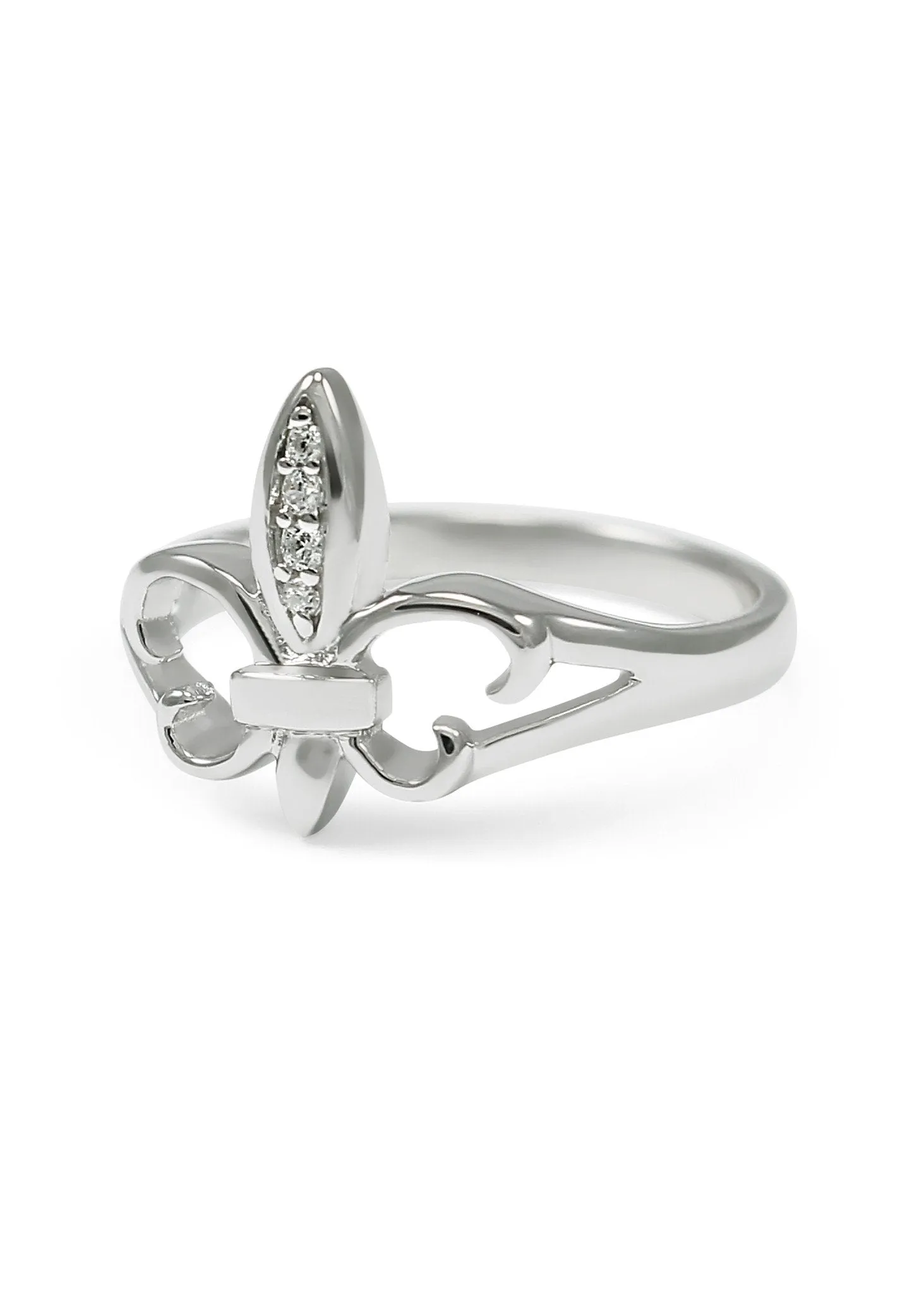 Fleur De Lis Sterling Silver Ring