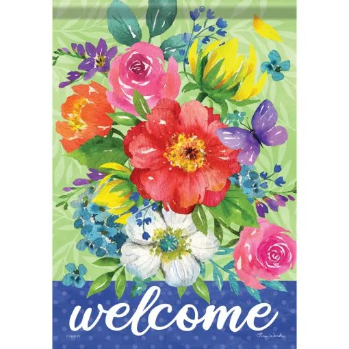 Floral Spray - Garden Flag