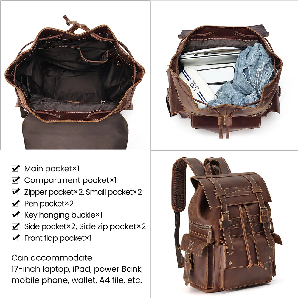 Genuine Cowhide Laptop Back Pack