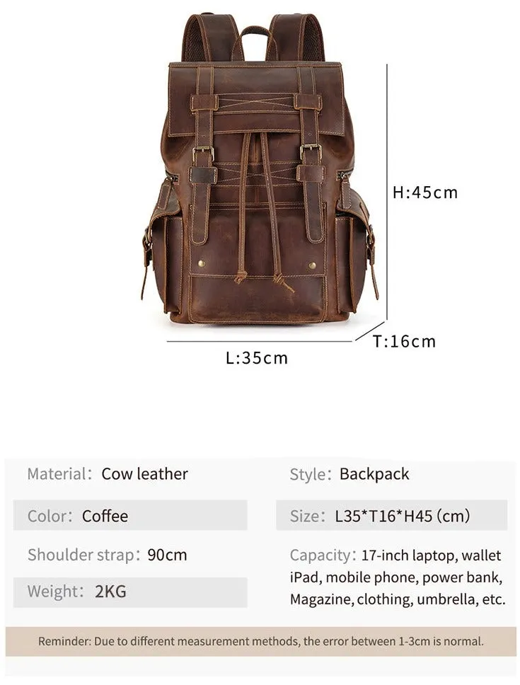 Genuine Cowhide Laptop Back Pack