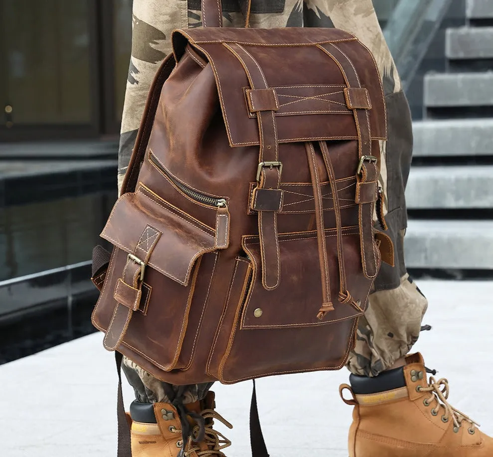 Genuine Cowhide Laptop Back Pack