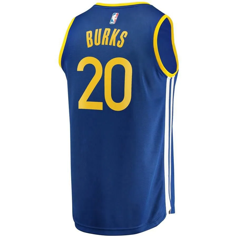 Golden State Warriors Alec Burks Fanatics Branded Replica 2019-20 Fast Break Player Icon Jersey Kids - Blue | Ireland E6084X3