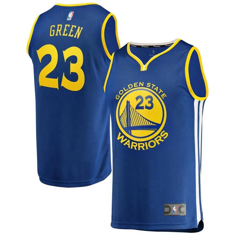 Golden State Warriors Draymond Green Fanatics Branded Replica Fast Break Icon Jersey Kids - Blue | Ireland N4395Q2