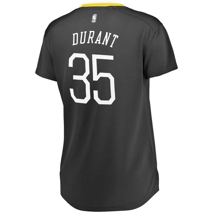 Golden State Warriors Kevin Durant Fanatics Branded Replica Fast Break Statement Jersey Womens - Dark Grey | Ireland N2887G8