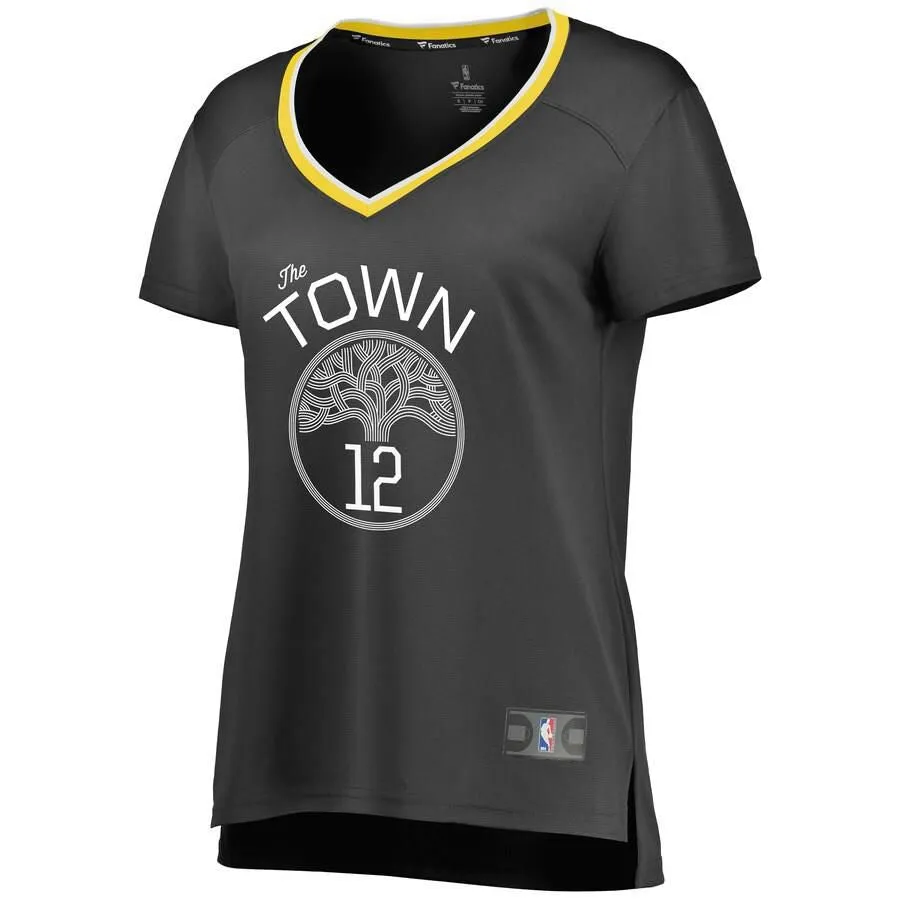 Golden State Warriors Ky Bowman Fanatics Branded Fast Break Player Statement Jersey Womens - Black | Ireland G5544Y8