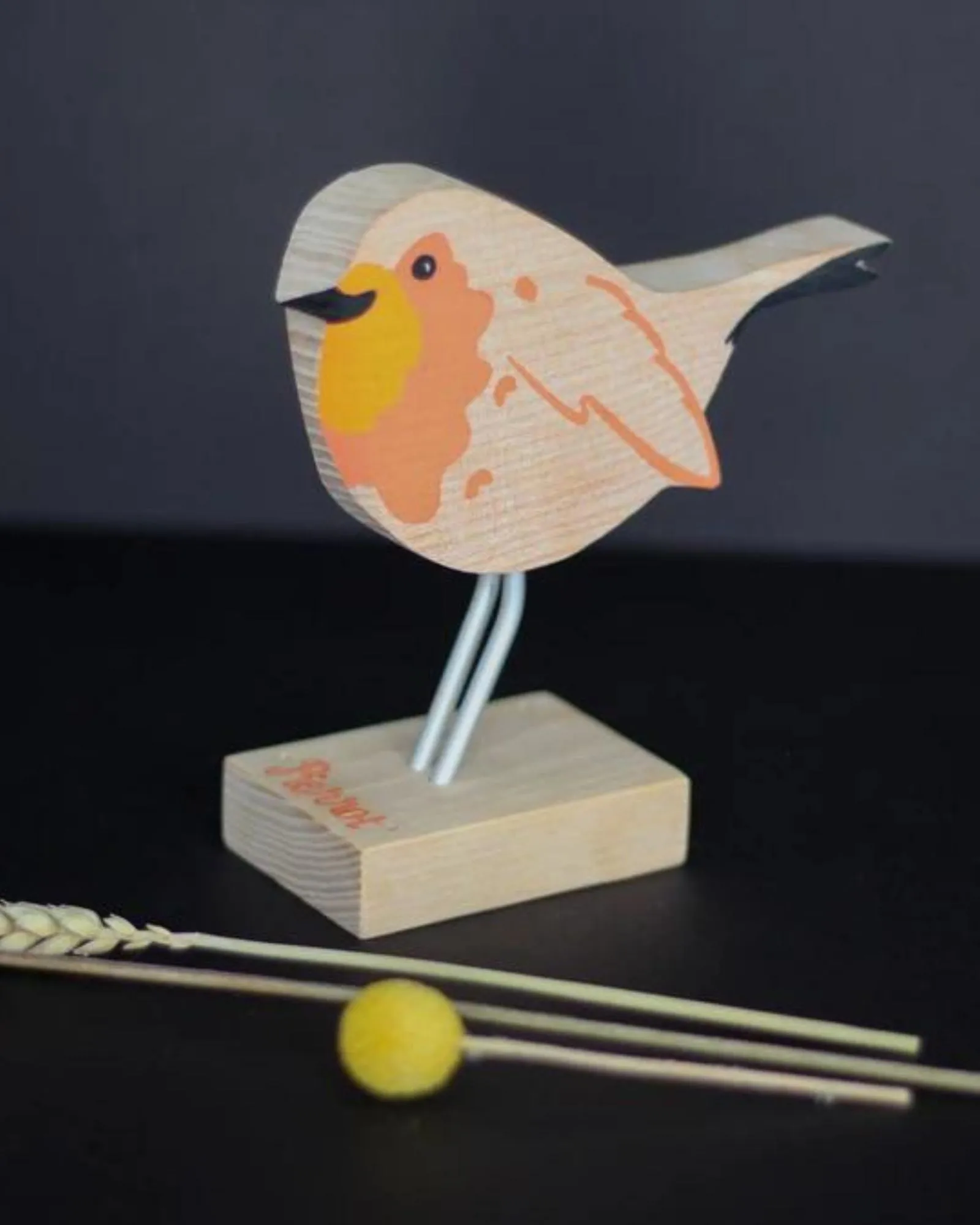 Handcrafted Beaujolais Robin Sculpture