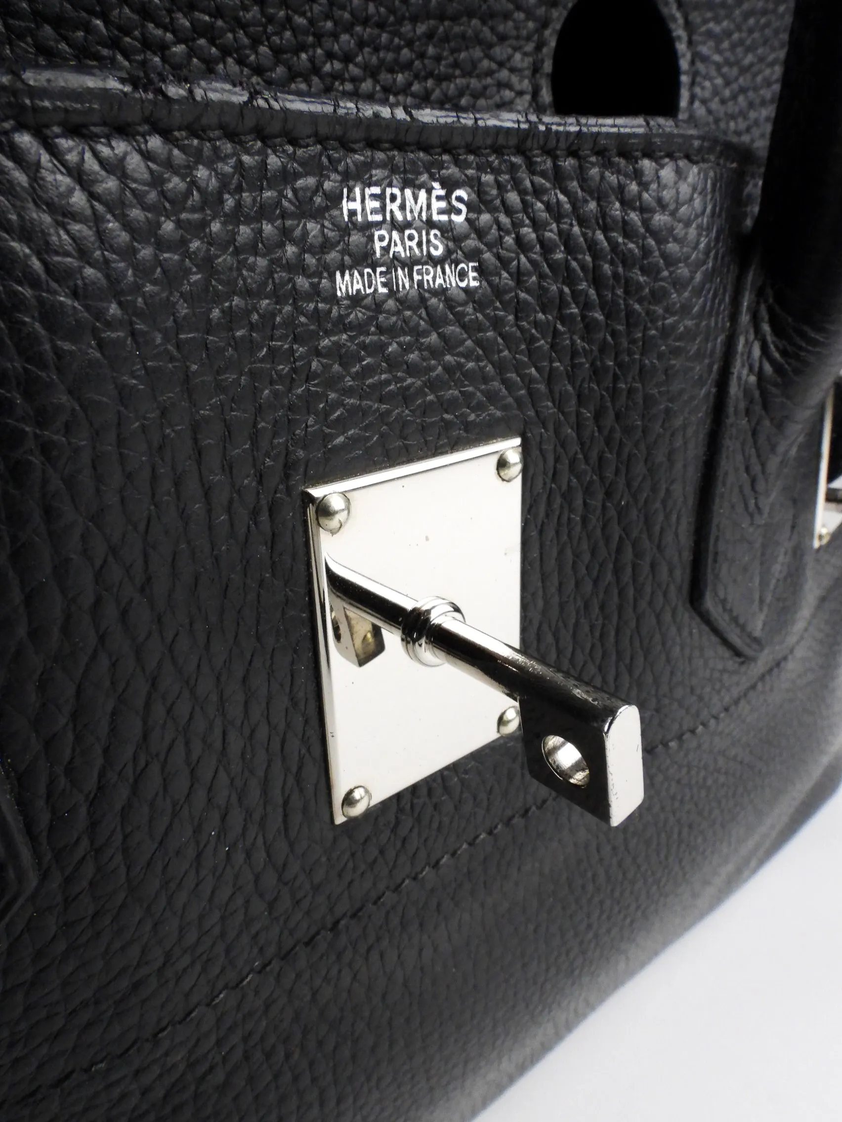 Hermes Black Clemence Leather JPG Shoulder Birkin 40cm PHW