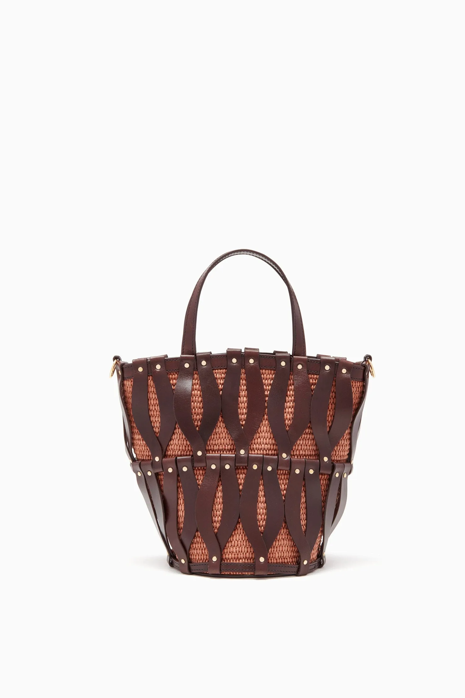 Indra Mini Tote - Chocolate/Henna