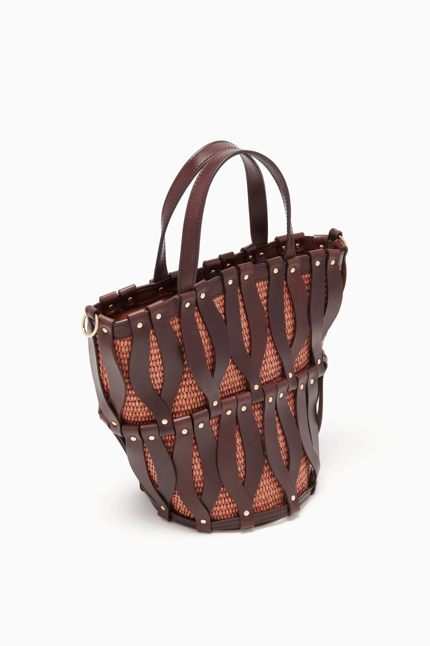 Indra Mini Tote - Chocolate/Henna