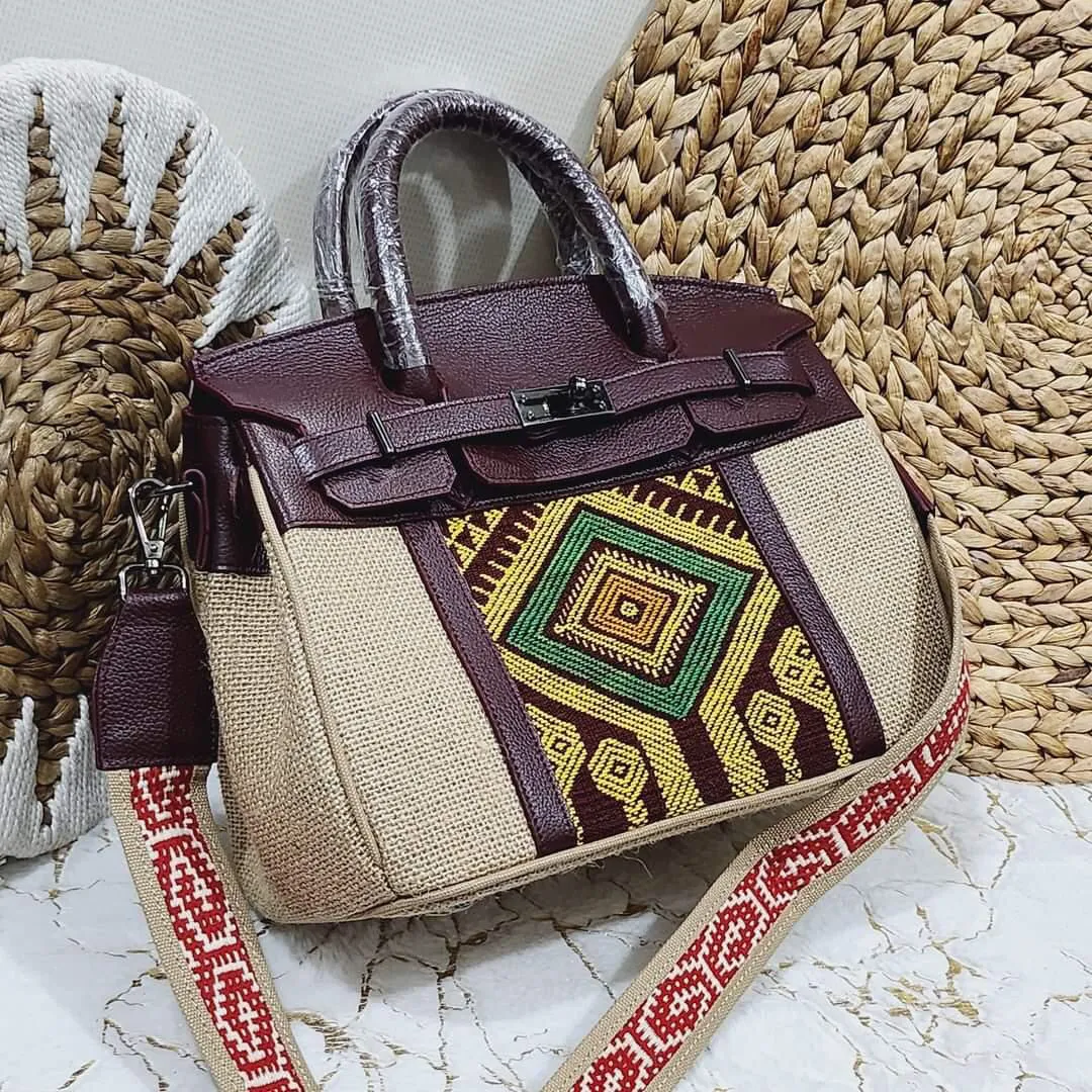 Jute Birkin Leather with Inabel