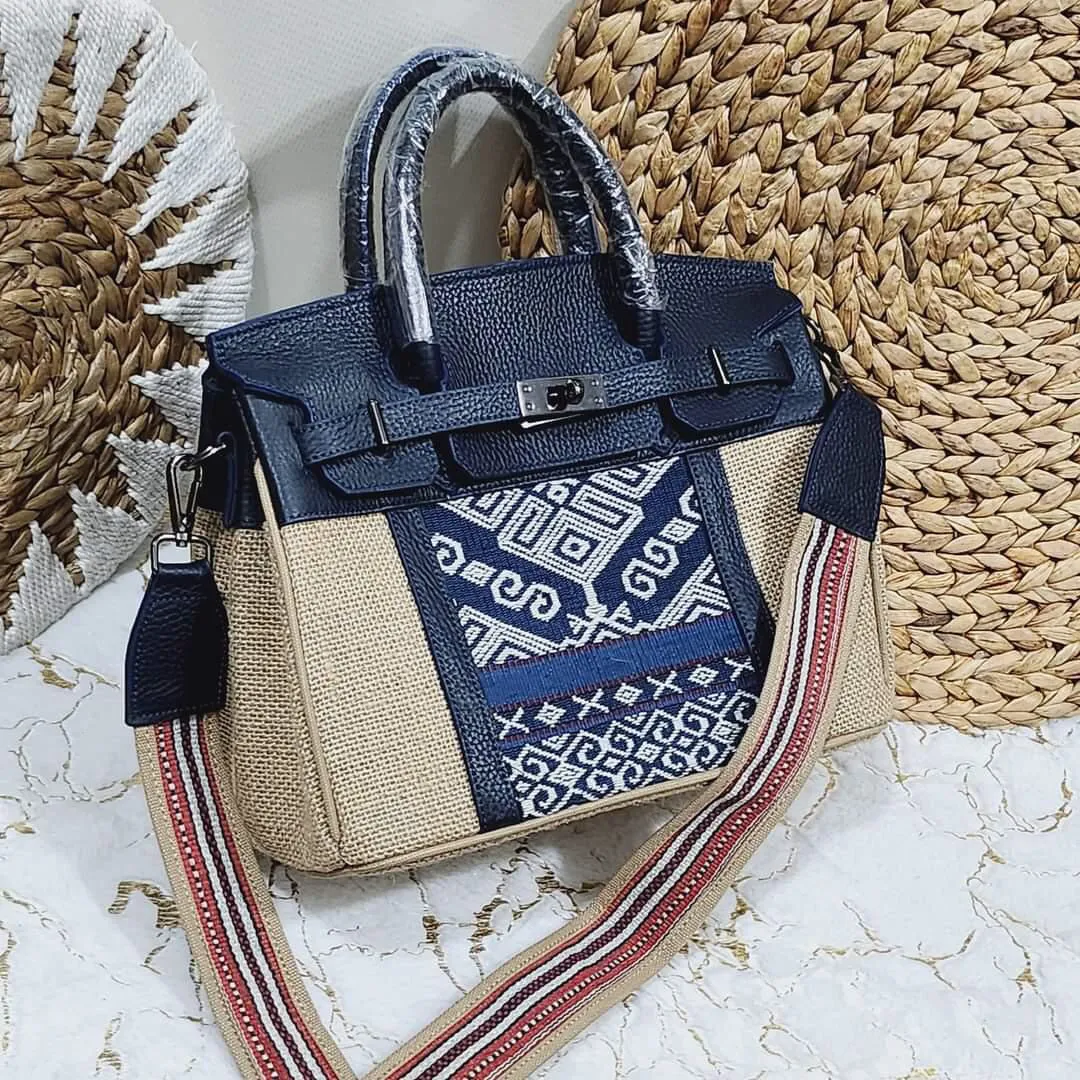 Jute Birkin Leather with Inabel