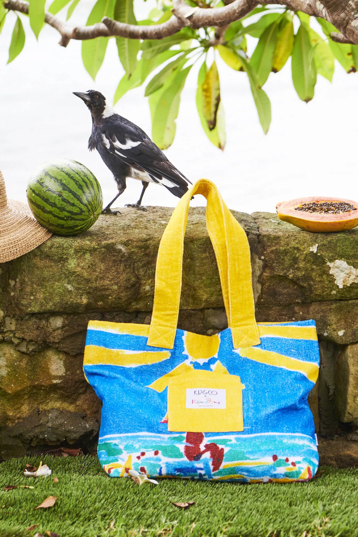 Kip & Co X Ken Done | Beach Life Terry Beach Bag