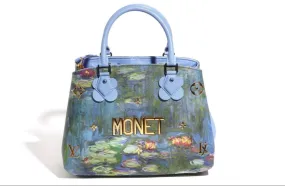 Jeff Koons x Louis Vuitton Monet-Inspired Montaigne MM Designer 2-Way Handbag