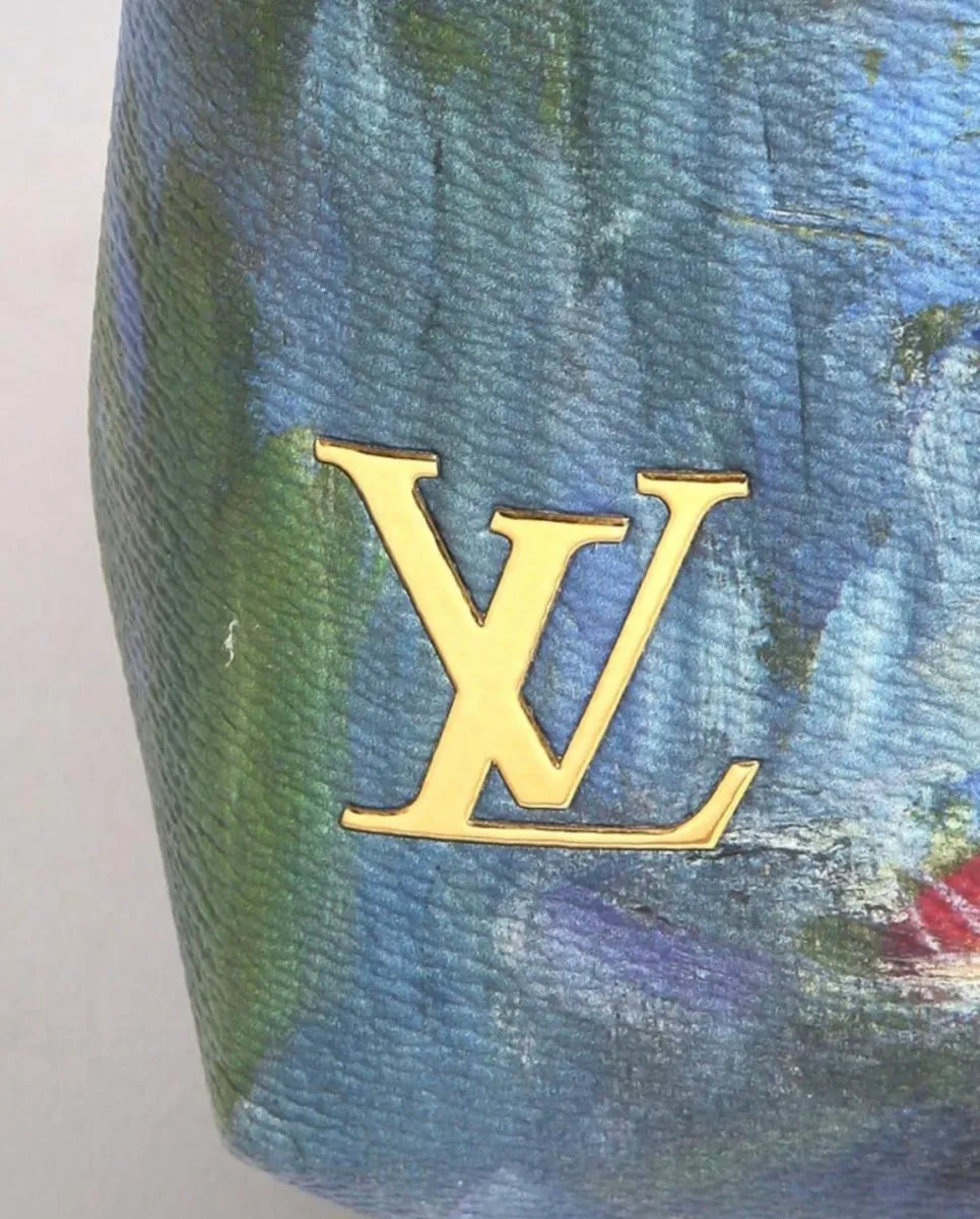 Jeff Koons x Louis Vuitton Monet-Inspired Montaigne MM Designer 2-Way Handbag